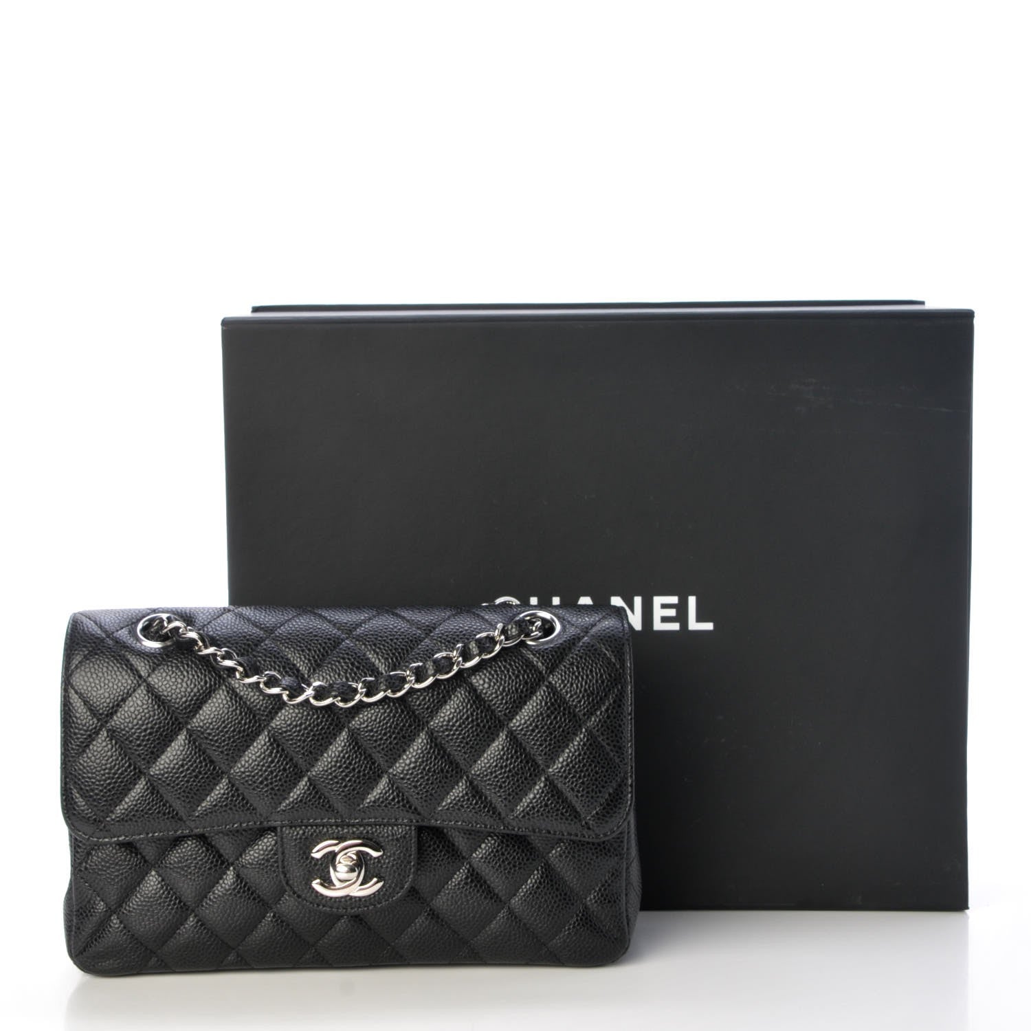 Chanel Caviar Quilted Small Double Flap Black 9 of 9