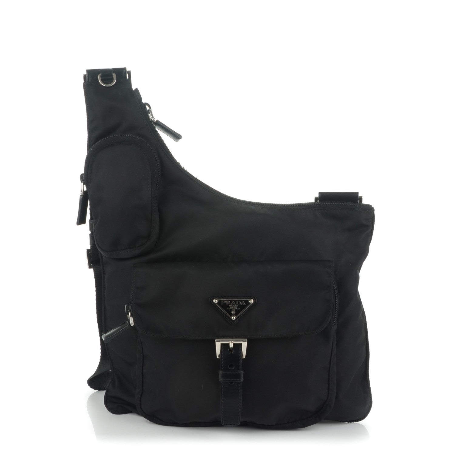 Prada Nylon Vela Sling Messenger Bag Black 1 of 6