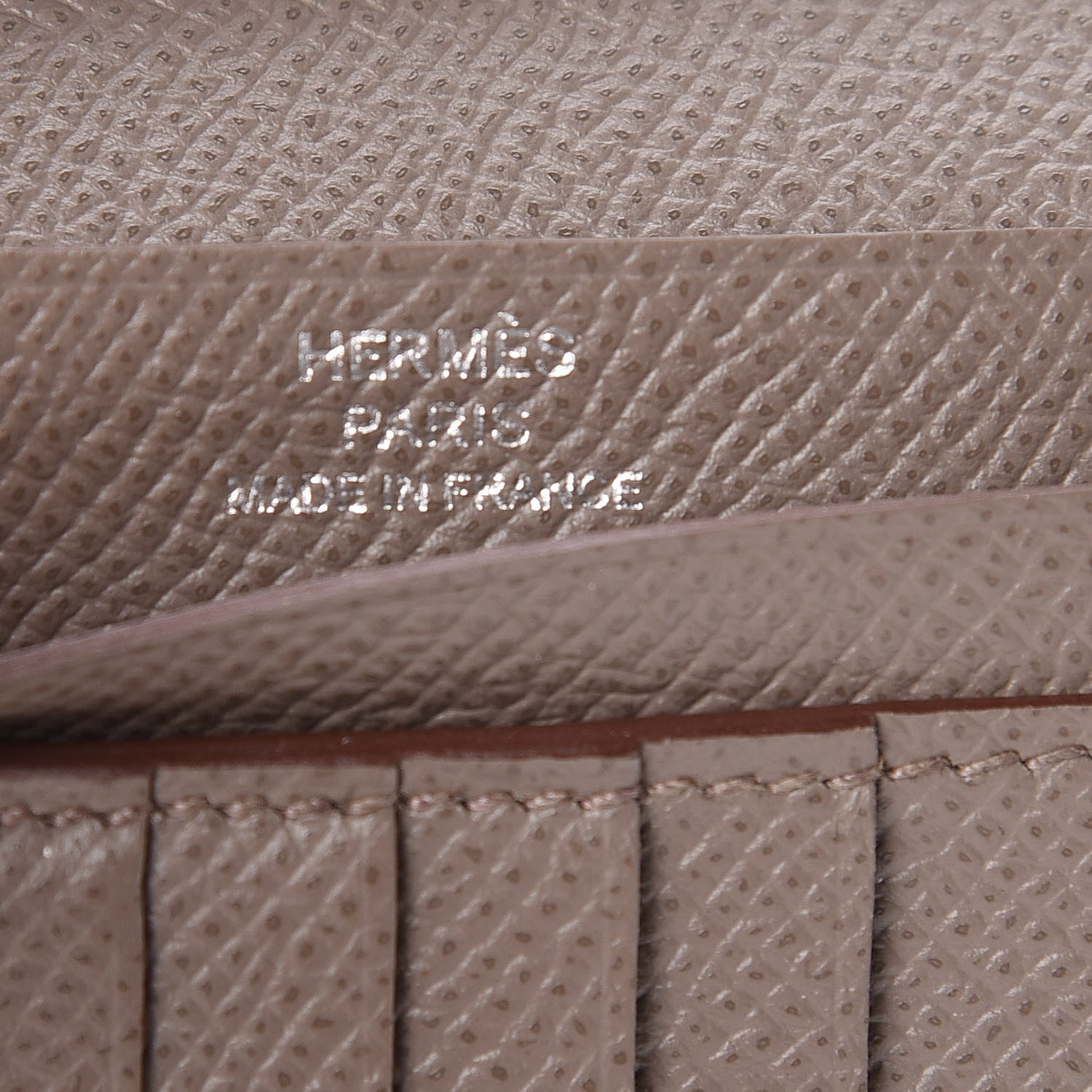Hermes Epsom Bearn Compact Wallet Etain 6 of 8