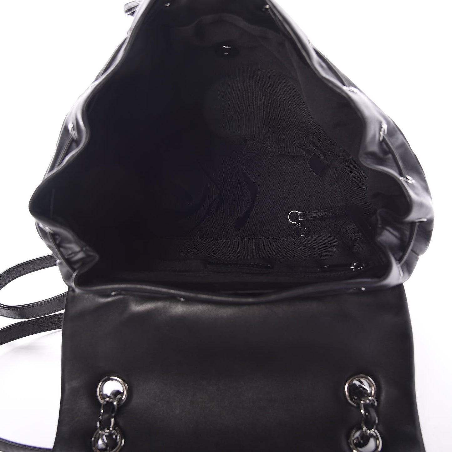 Lambskin Quilted Large Urban Spirit Backpack Black