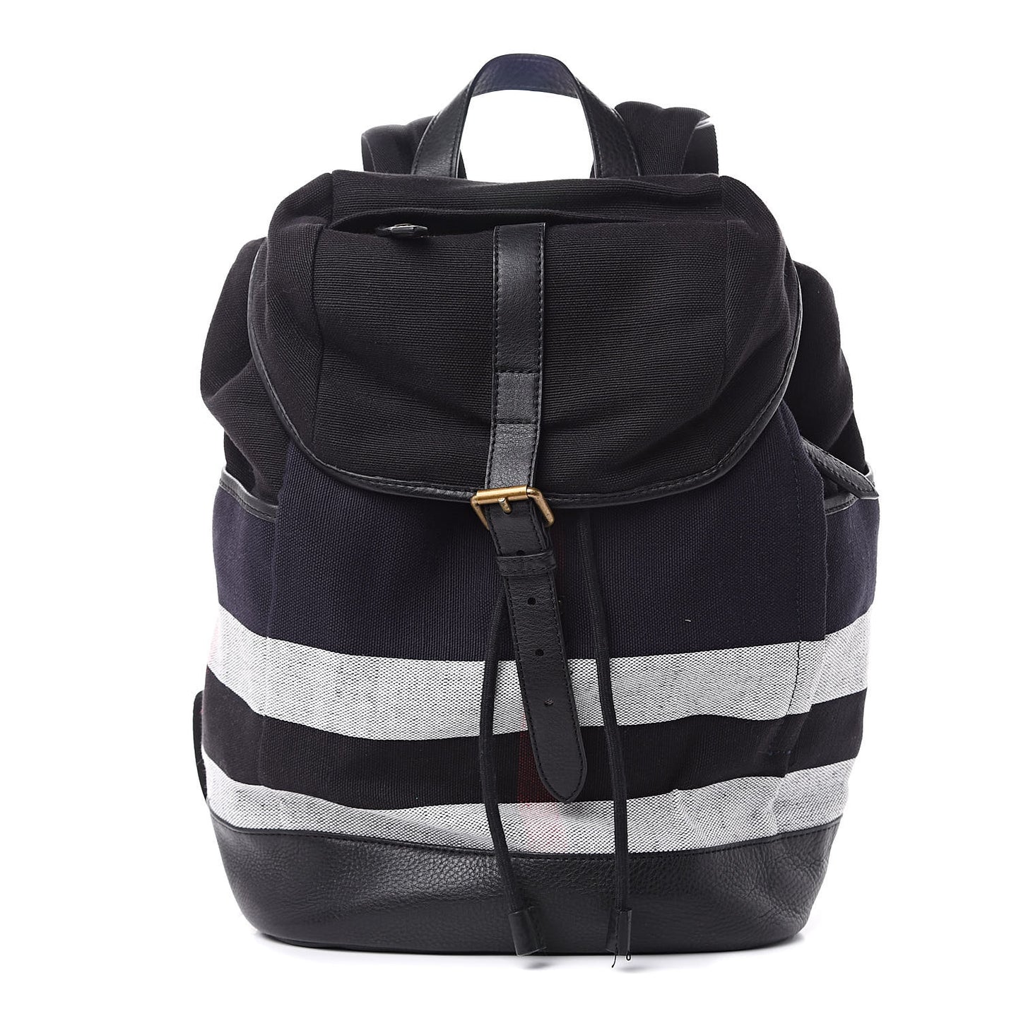 Overdyed Canvas Mega Check Drifton Backpack Black