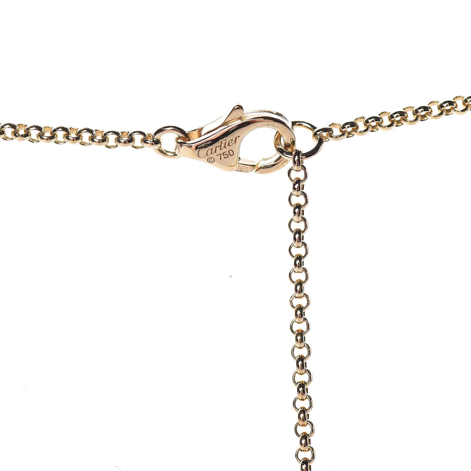 Cartier 18K Yellow Gold Entrelaces Pendant Necklace 5 of 7