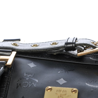 MCM Monogram Coated Canvas Weekender Black 11 of 11