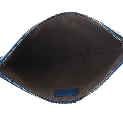 Bottega Veneta Nappa Intrecciato Zip Pouch Blue 5 of 7