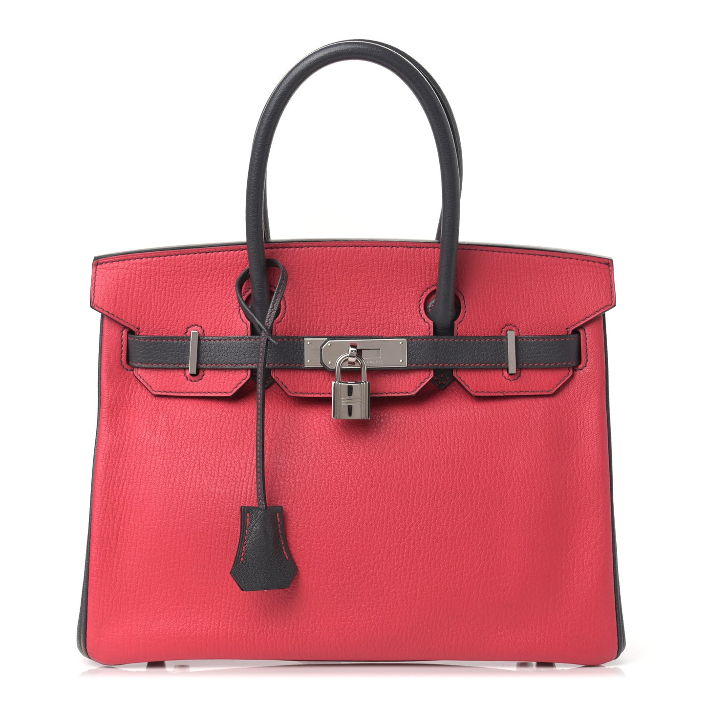 Chevre Mysore Horseshoe Birkin 30 Bougainvillea Ardoise