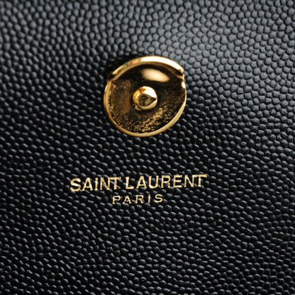 Saint Laurent Grain De Poudre Small Monogram Kate Satchel Black 6 of 7