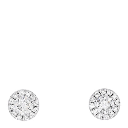Tiffany Platinum Diamond .32ctw Soleste Earrings 1 of 5