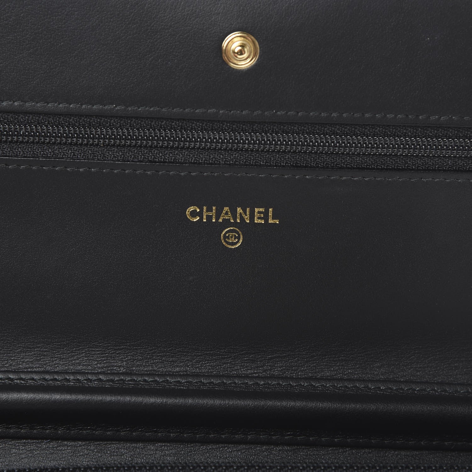 Chanel Aged Calfskin Quilted Lucky Charms 2.55 Reissue Wallet On Chain WOC Black 5 of 13