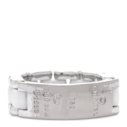Chanel 18K White Gold White Ceramic Medium Ultra Ring 53 6.5 3 of 4