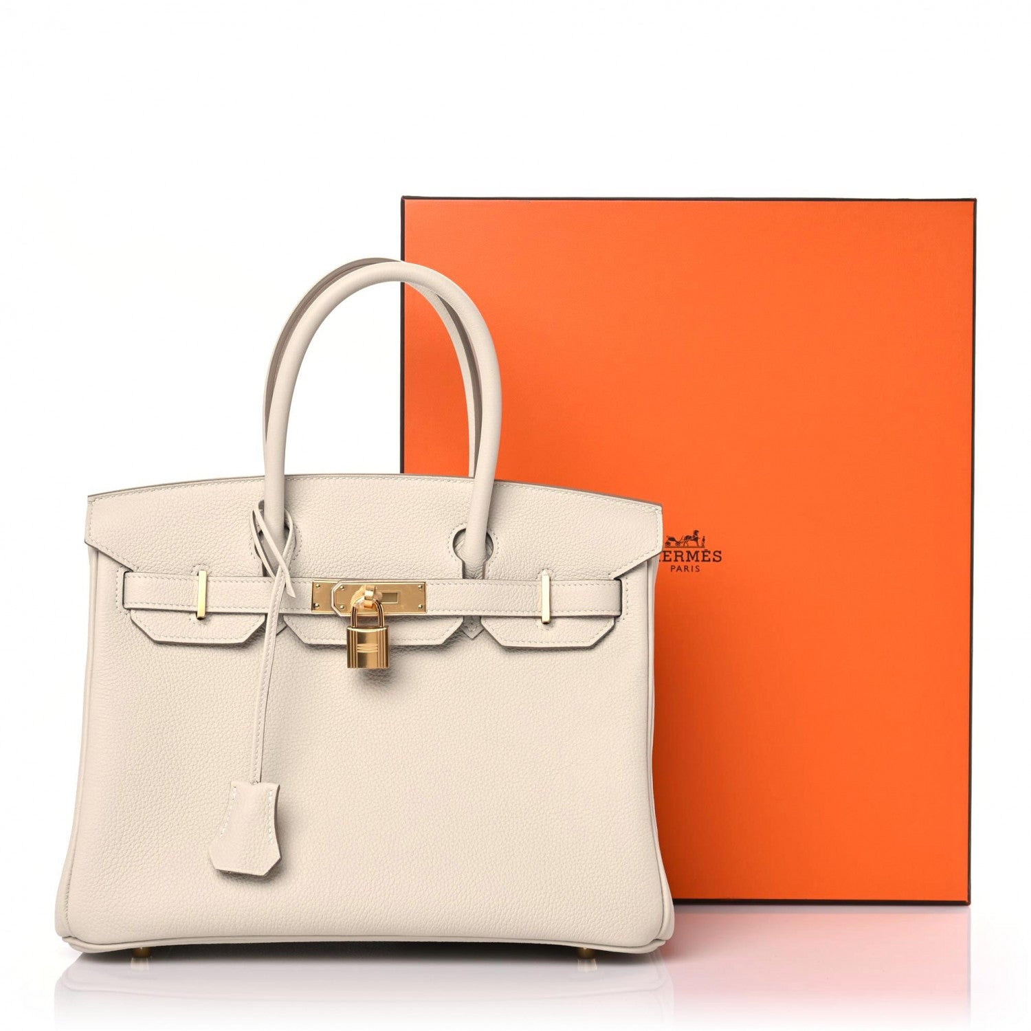 Hermes Togo Birkin 30 Craie 9 of 9