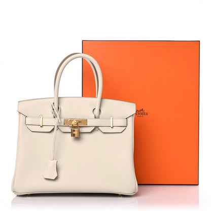 Hermes Togo Birkin 30 Craie 9 of 9