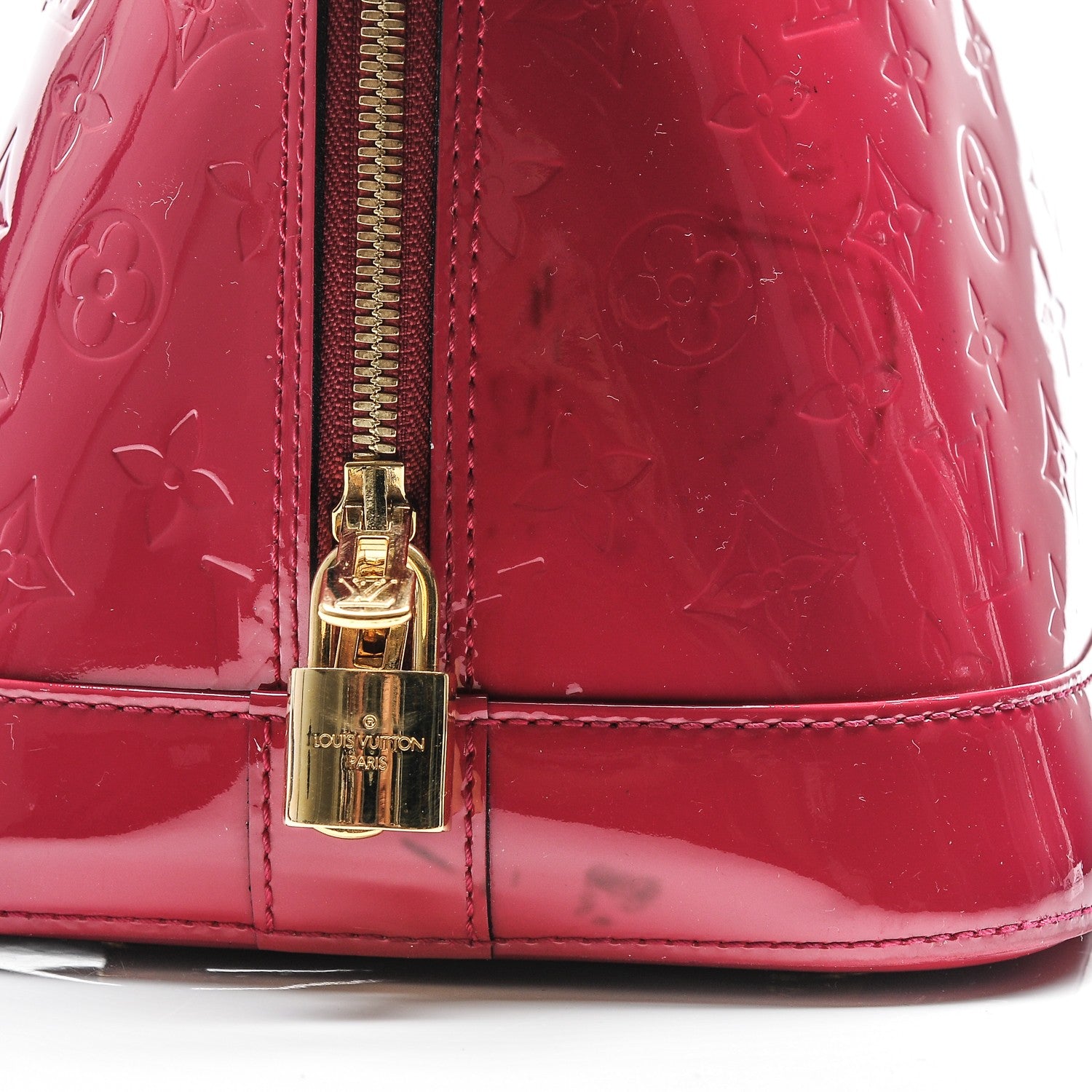 Louis Vuitton Vernis Alma GM Rose Indien 8 of 12