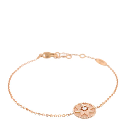 Christian Dior 18K Rose Gold Diamond Pink Opal Rose Des Vents Bracelet 1 of 4