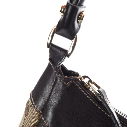 Gucci Monogram Large D Gold Hobo Dark Brown 11 of 12