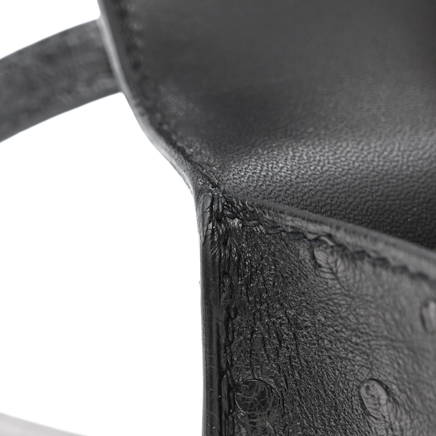 Hermes Ostrich Constance 18 Black 11 of 13