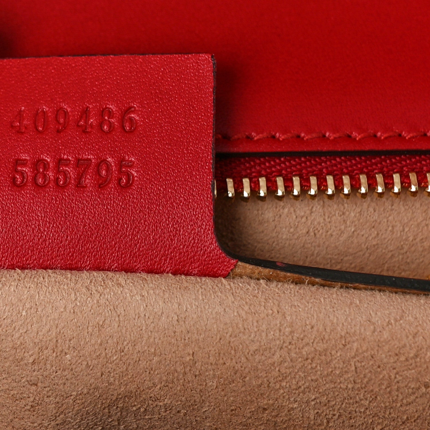 Gucci Guccissima Medium Padlock Shoulder Bag Hibiscus Red 7 of 9