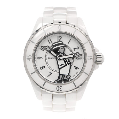 Chanel Stainless Steel Ceramic 38mm J12 Limited Edition Mademoiselle Automatic Watch White 1 of 5