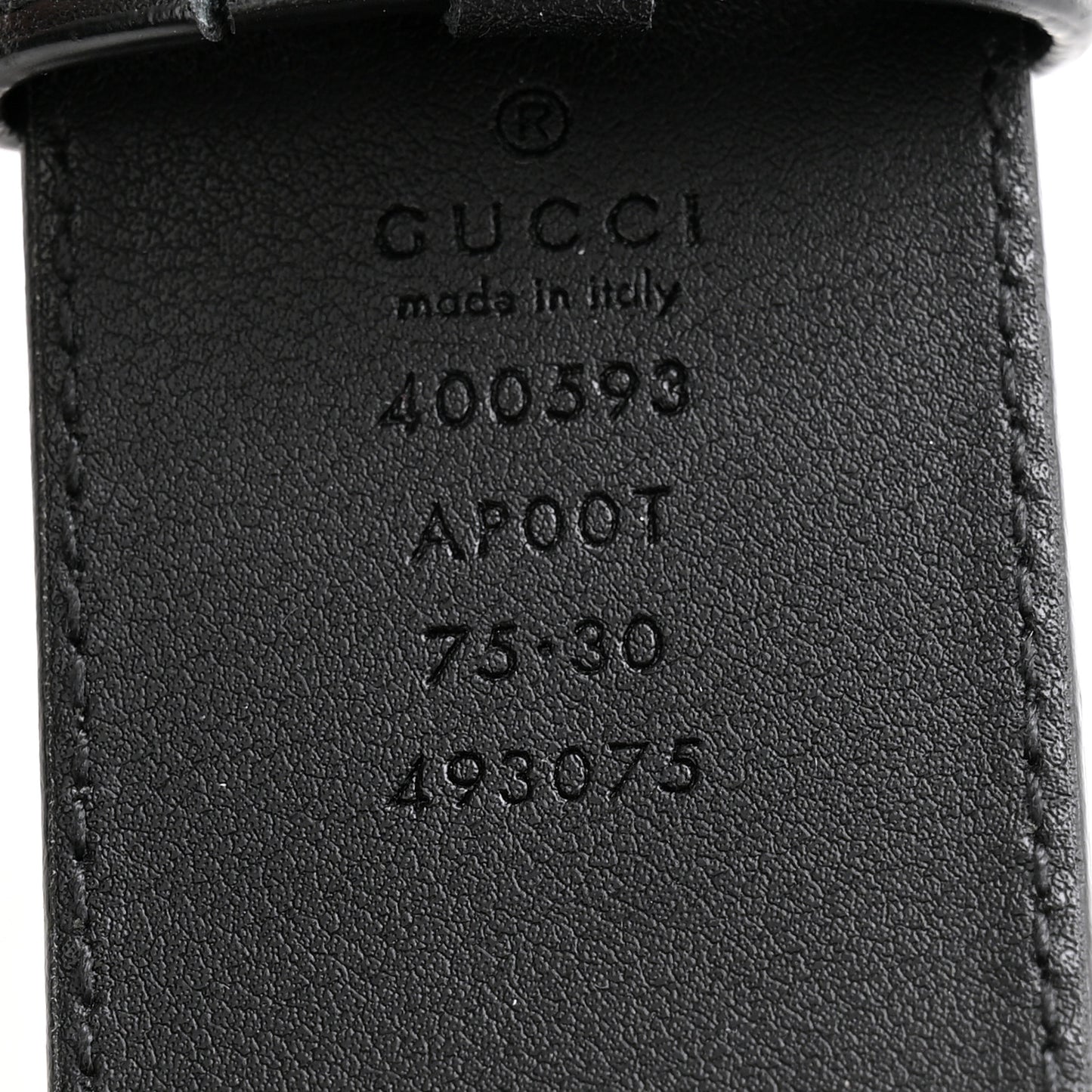 Calfskin Double G 40mm Belt 75 30 Black