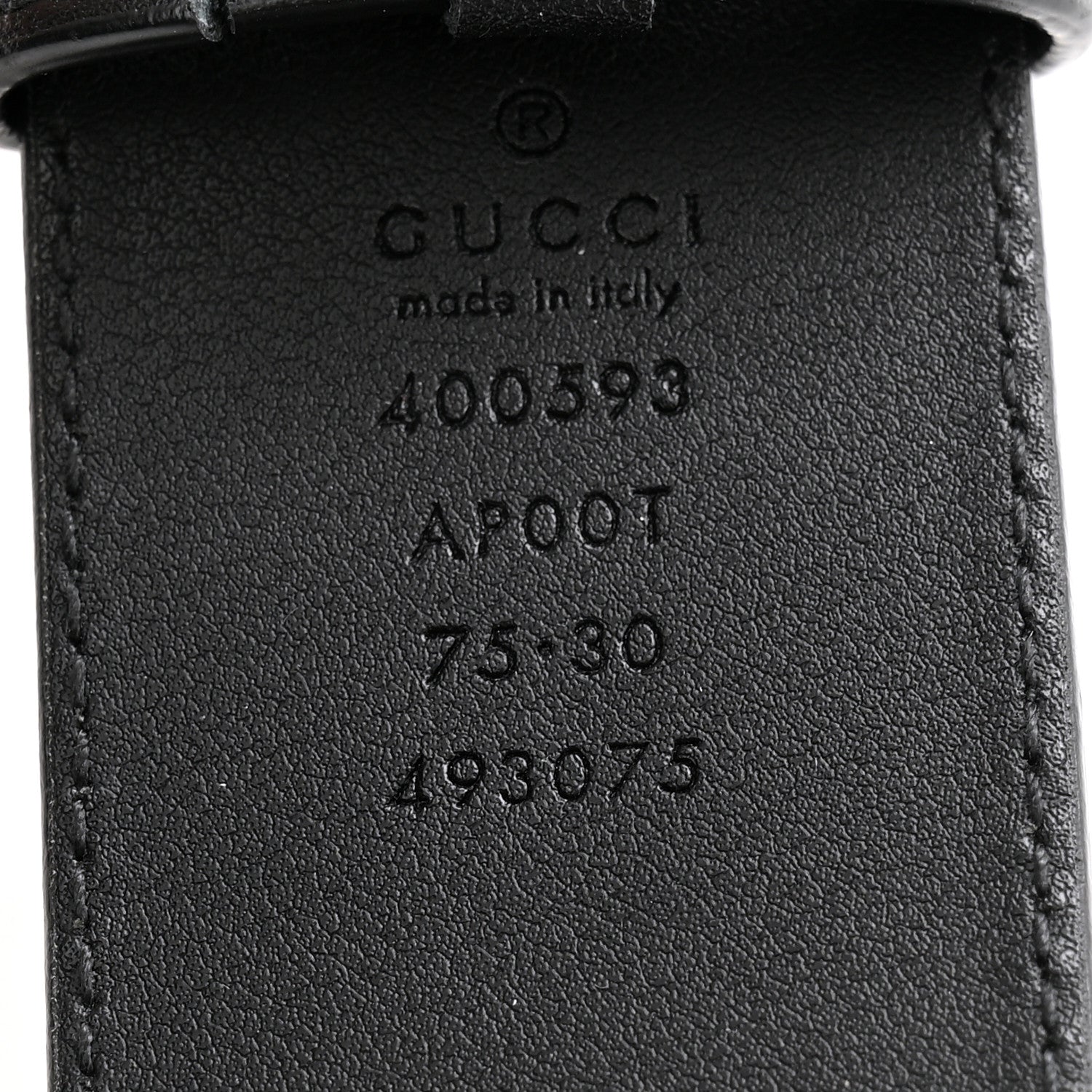 Gucci Calfskin Double G 40mm Belt 75 30 Black 5 of 7