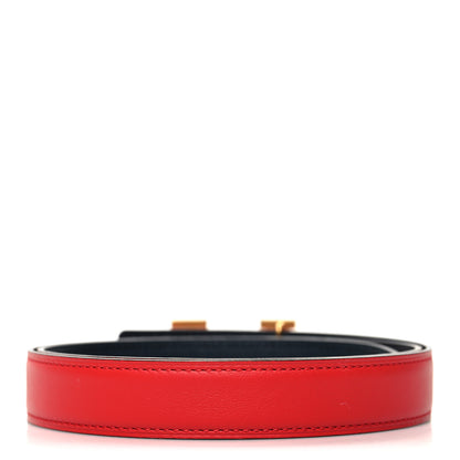 Hermes Epsom Swift 24mm Constance Belt 80 32 Rouge Casaque Black 2 of 6