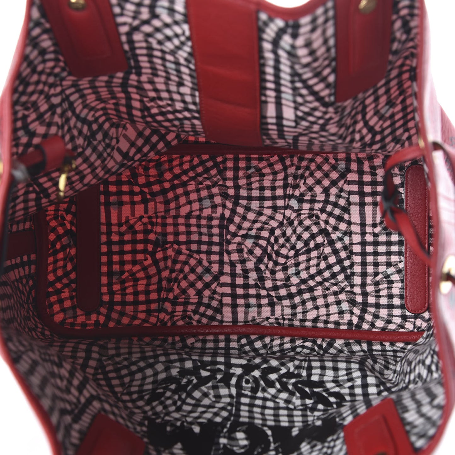 Visetos Medium Liz Reversible Shopper Tote Ruby Red