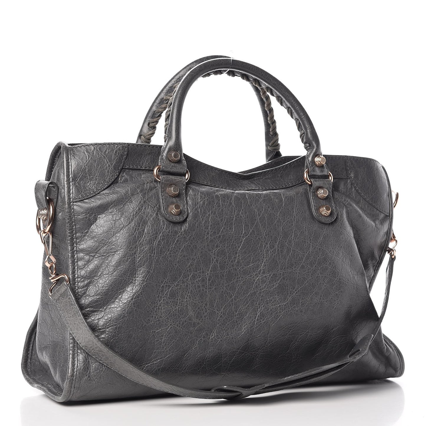 Agneau Giant 12 Rose Gold Hardware City Gris Tarmac