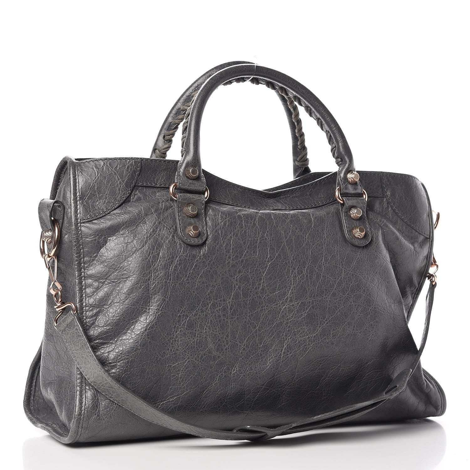 Balenciaga Agneau Giant 12 Rose Gold Hardware City Gris Tarmac 4 of 13