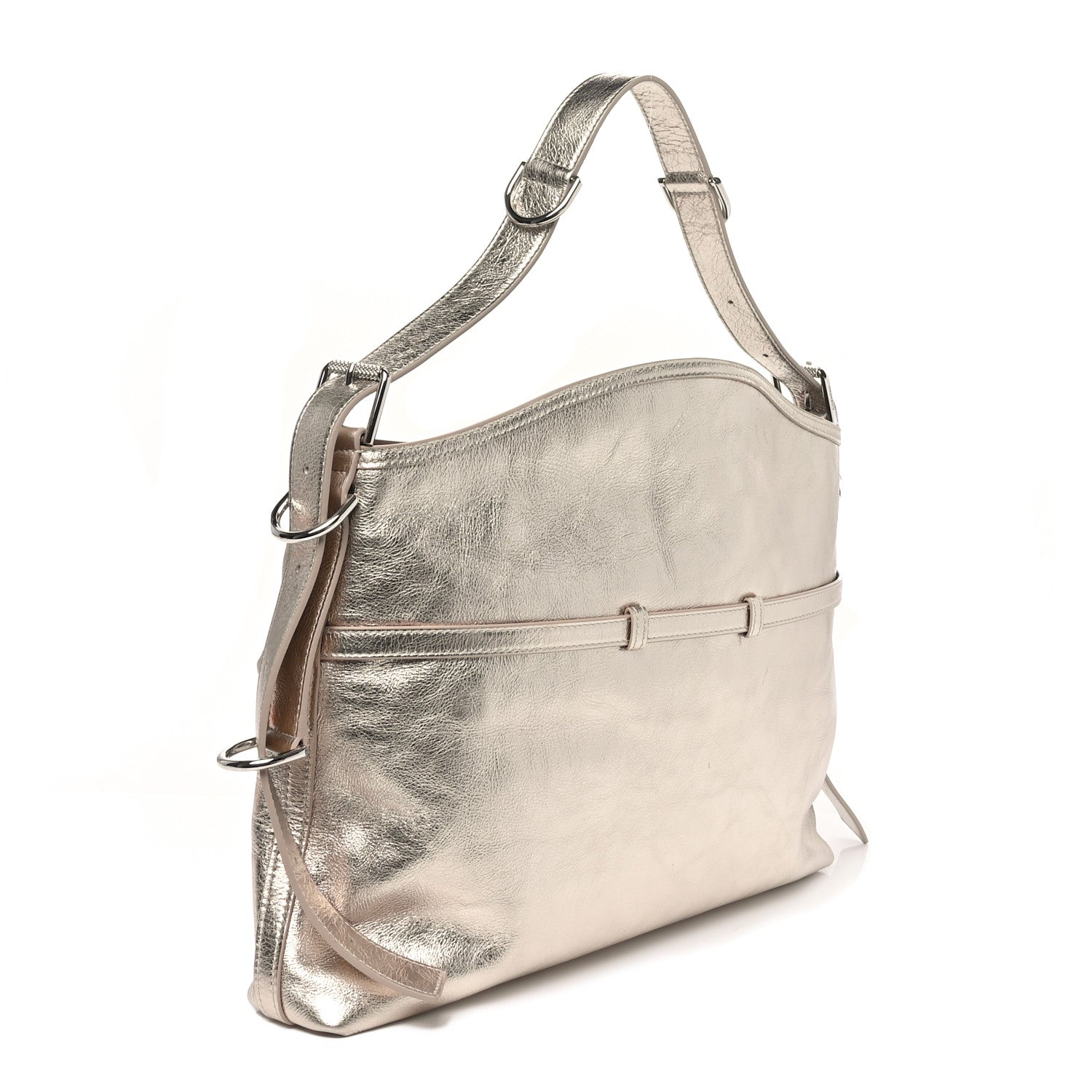 Givenchy Metallic Calfskin Medium Voyou Bag Dusty Gold 3 of 10