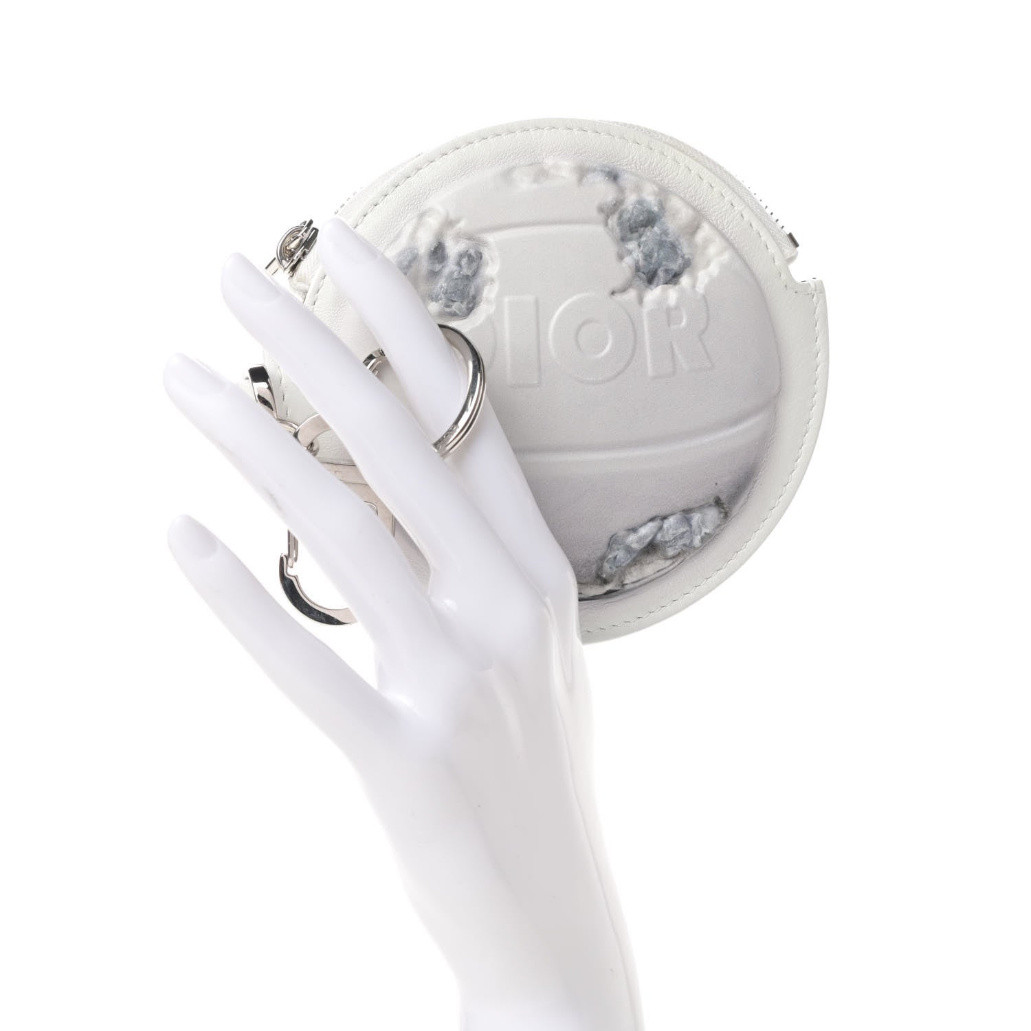 Christian Dior X DANIEL ARSHAM Calfskin Coin Purse White 2 of 7