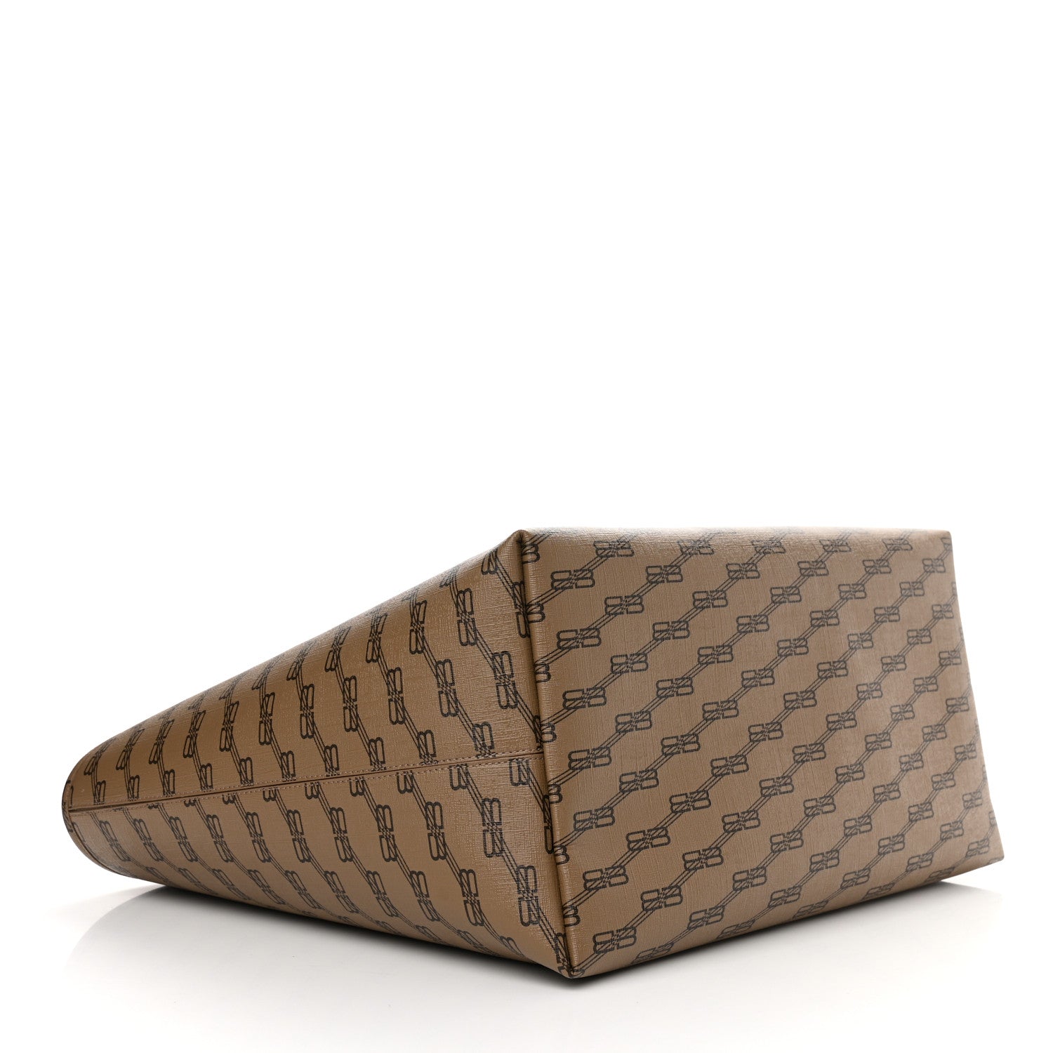 Balenciaga Coated Canvas BB Monogram Large Signature East West Shopper Bag Beige Brown 4 of 10