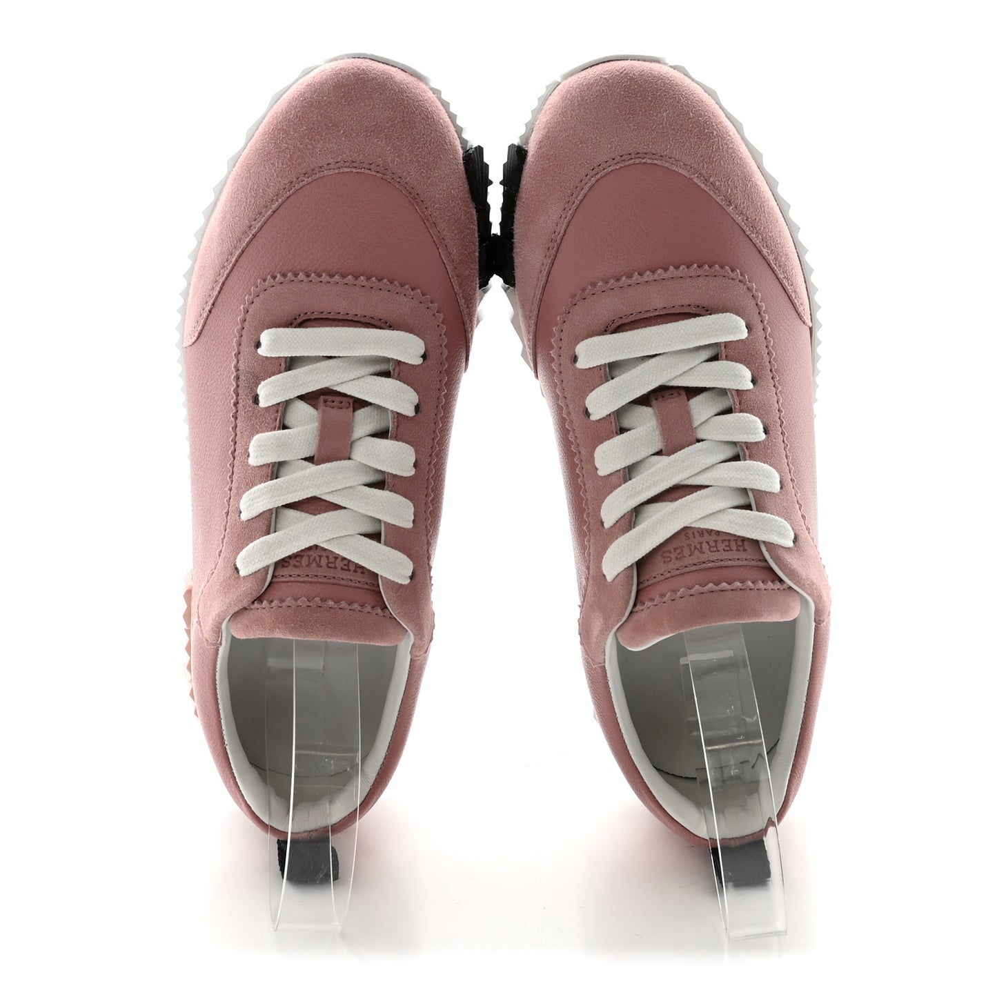 Sport Goatskin Suede Goatskin Womens Bouncing Sneakers 35.5 Rose Aquarelle
