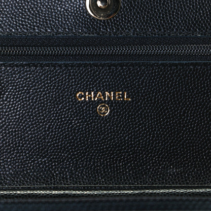 Chanel Caviar Quilted Coco Candy Wallet On Chain WOC Black 5 of 8