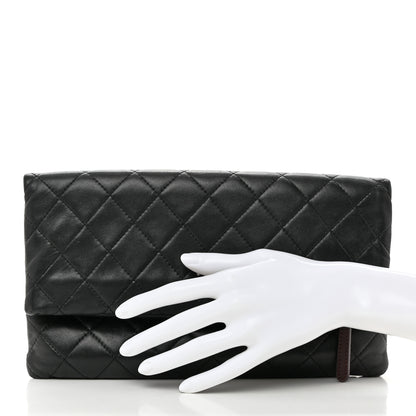 Chanel Lambskin Quilted CC Beauty Clutch Black 2 of 8