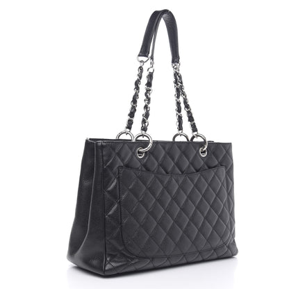 Chanel Caviar Quilted Grand Shopping Tote GST Black 3 of 13