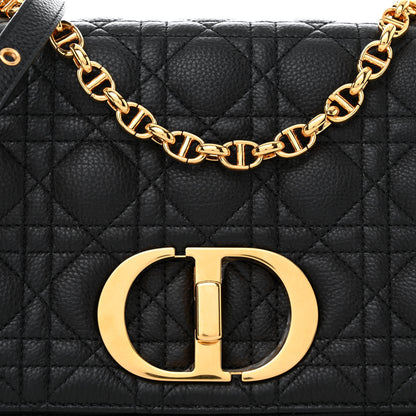 Christian Dior Calfskin Cannage Medium Caro Bag Black 8 of 11