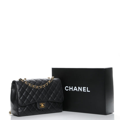 Chanel Caviar Quilted Jumbo Single Flap Black 8 of 8