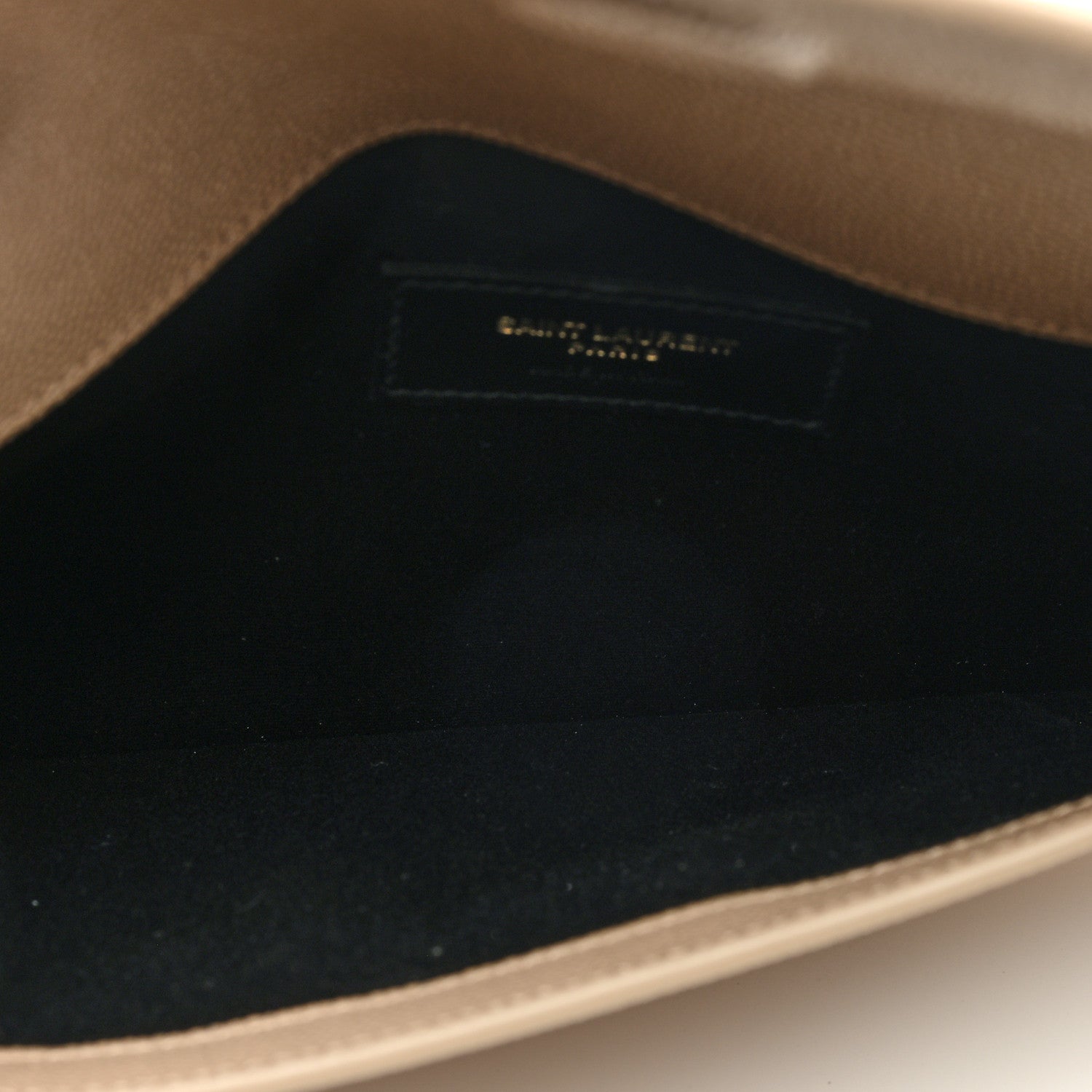 Saint Laurent Grain De Poudre Uptown Pouch Dark Beige 5 of 7