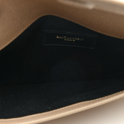 Saint Laurent Grain De Poudre Uptown Pouch Dark Beige 5 of 7