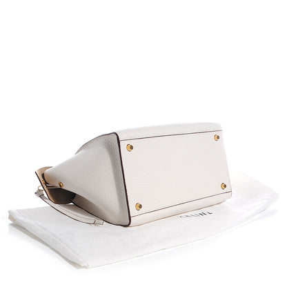 Celine Bullhide Calfskin Medium Ring Bag White 4 of 8