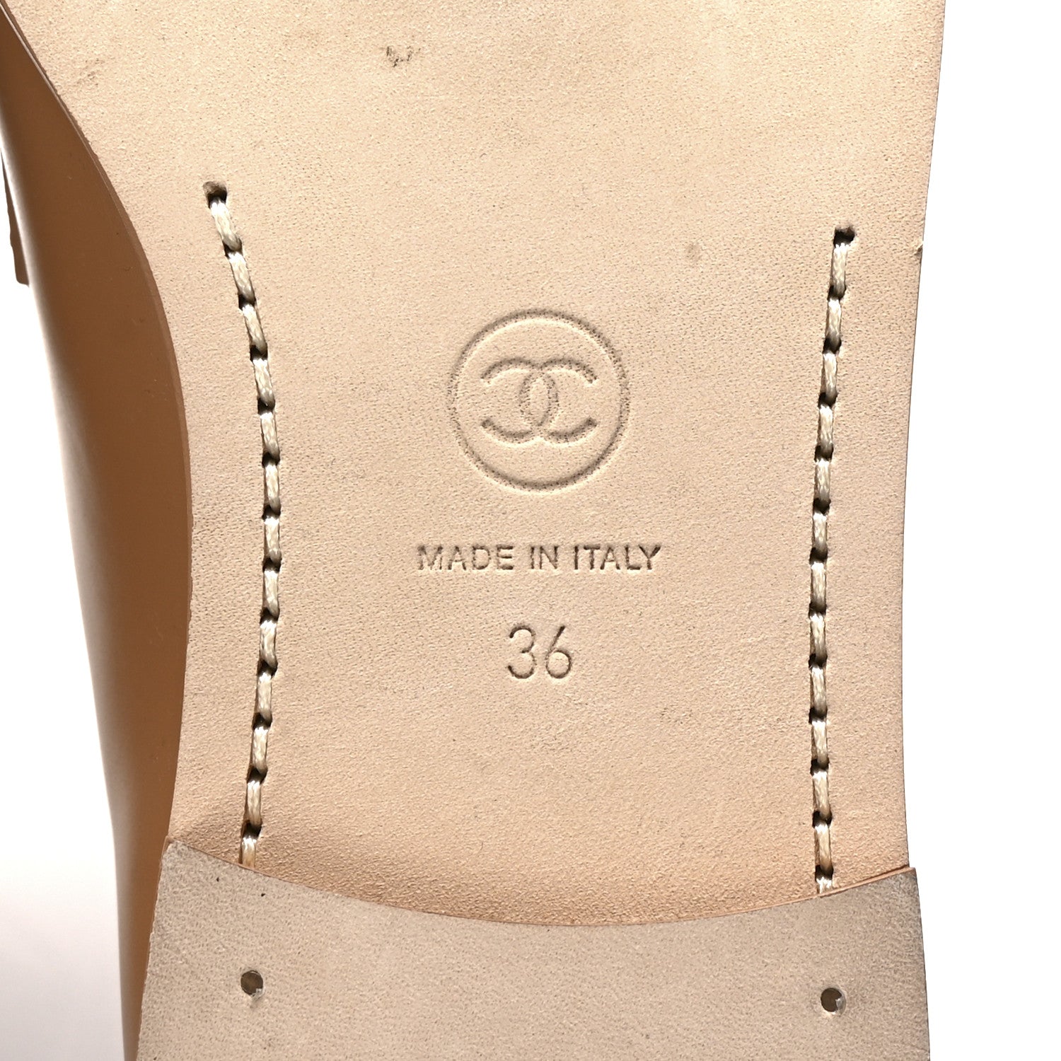 Chanel Shiny Calfskin CC Moccasin Loafers 36 Brown 7 of 10