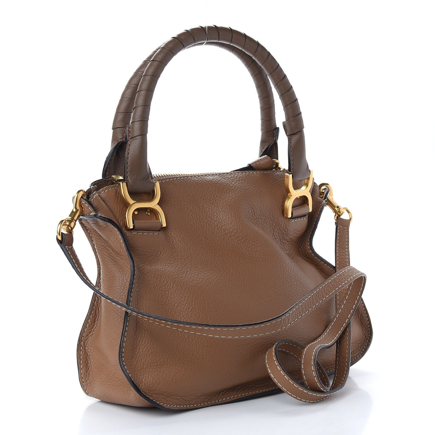 Chloe Calfskin Small Marcie Satchel Nut 3 of 8