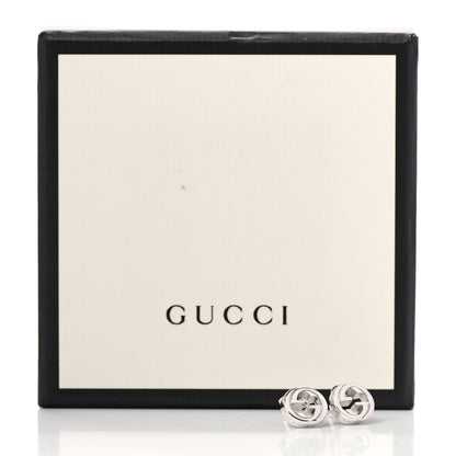 Gucci Sterling Silver Interlocking GG Stud Earrings 6 of 6