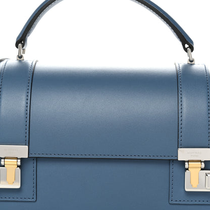 Moynat Box Calfskin Cabotin Blue 6 of 8