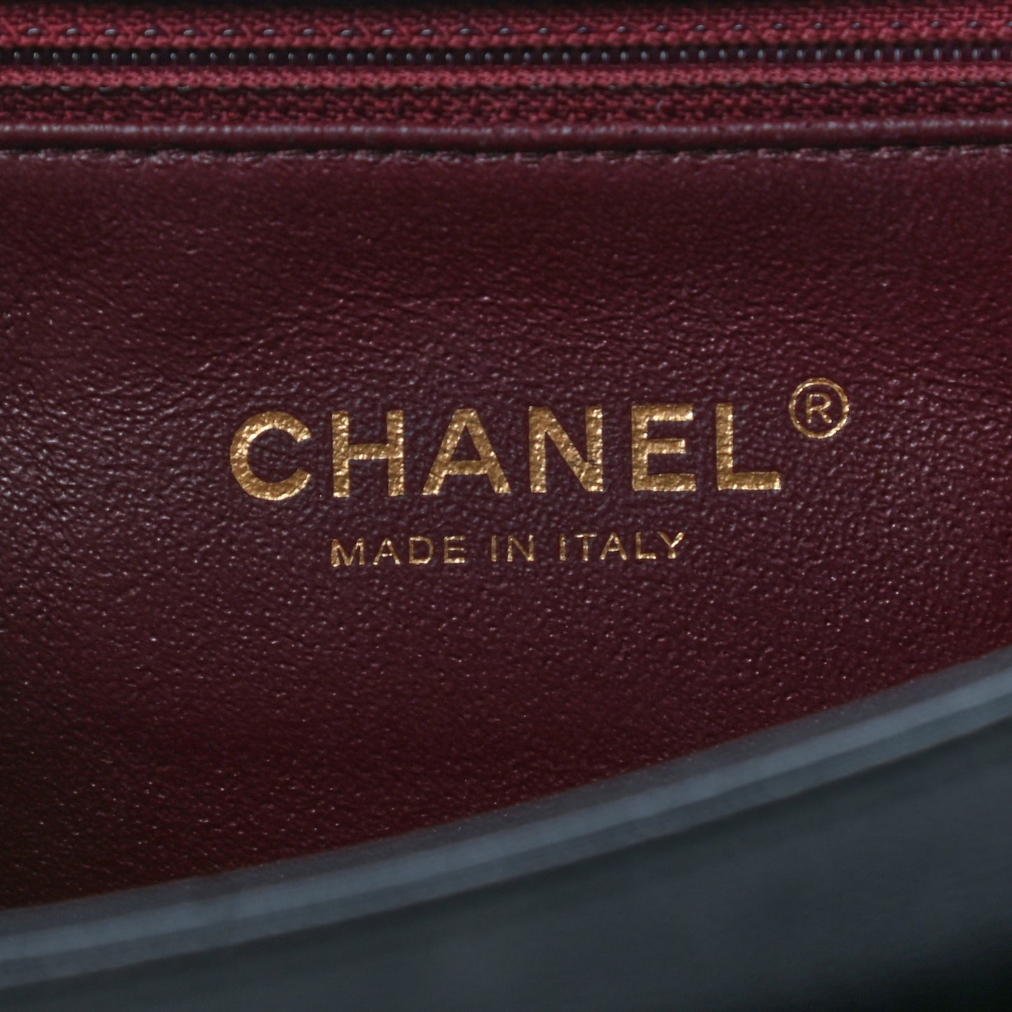 Goatskin Diagonal Quilted Small Flap Black