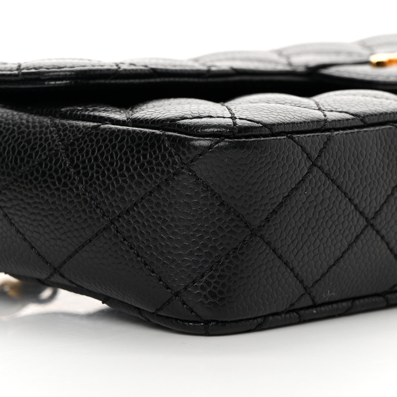 Chanel Caviar Quilted East West Flap Black 9 of 13