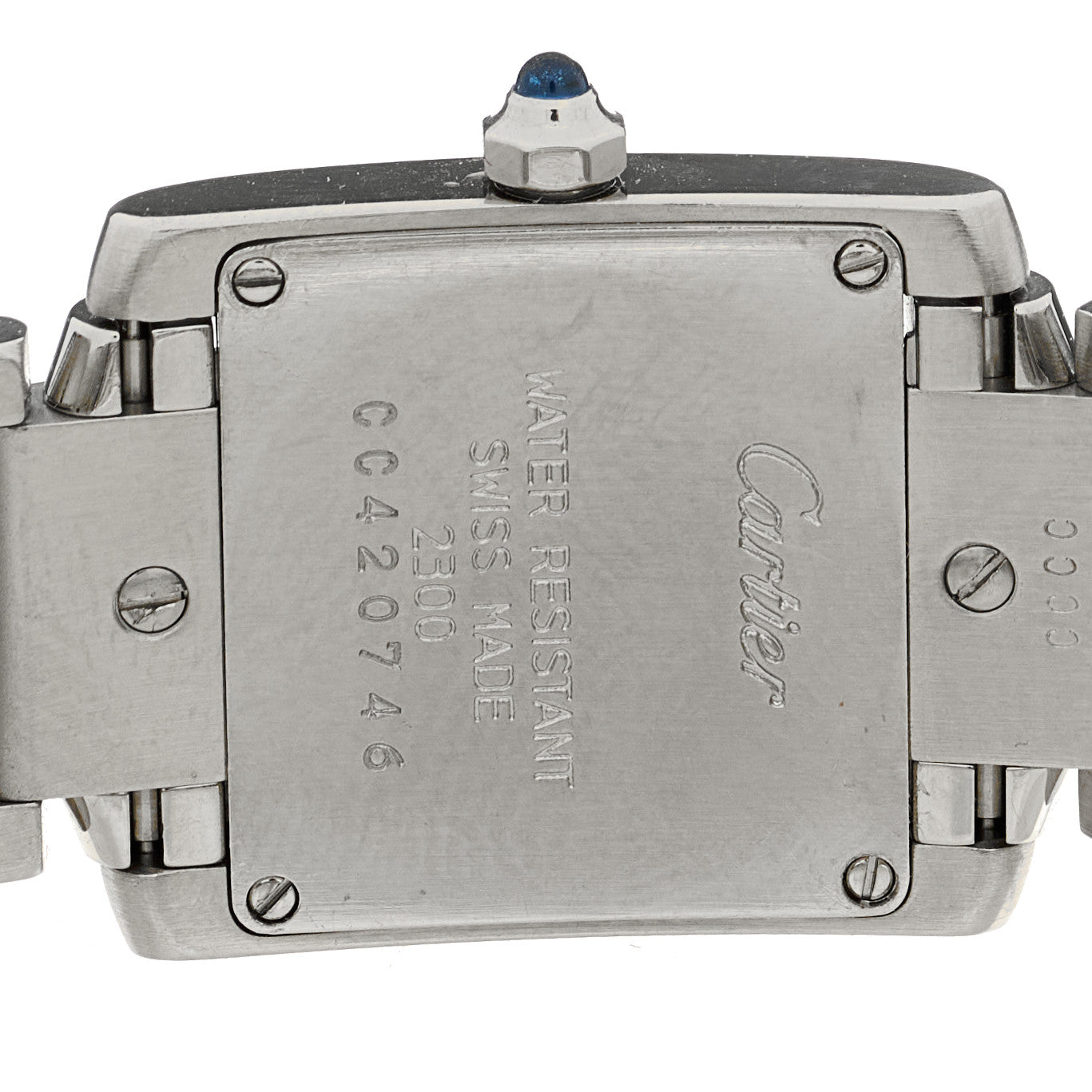 Cartier Stainless Steel 20mm Tank Francaise Quartz Watch 4 of 4
