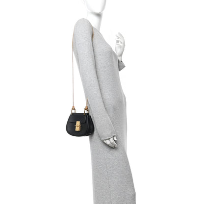 Chloe Grained Lambskin Nano Drew Shoulder Bag Black 2 of 10
