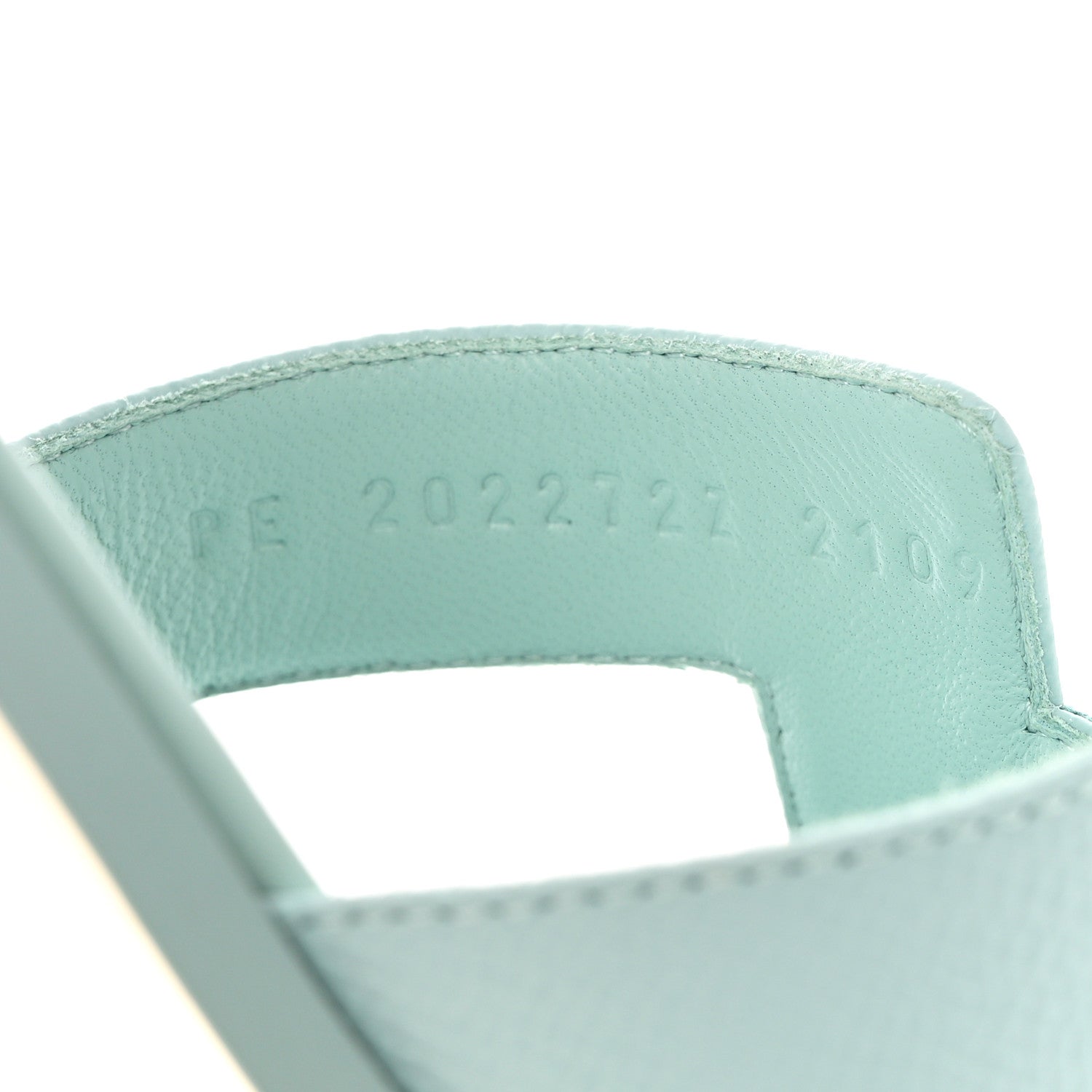 Hermes Epsom Oran Sandals 40 Vert Embrun 6 of 10