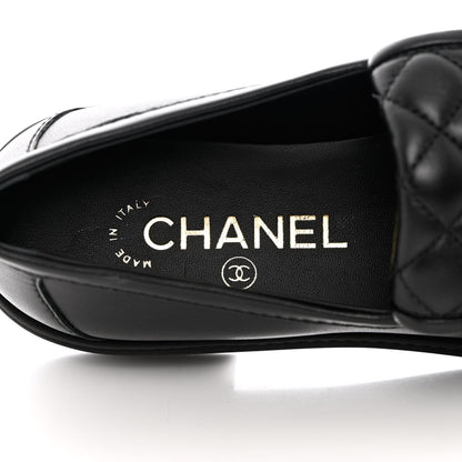 Chanel Lambskin Quilted CC Turnlock Loafers 36 Black 7 of 13