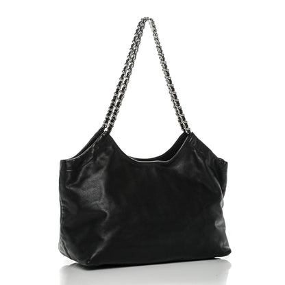 Prada Soft Calf Chain Tote Nero Black 3 of 6